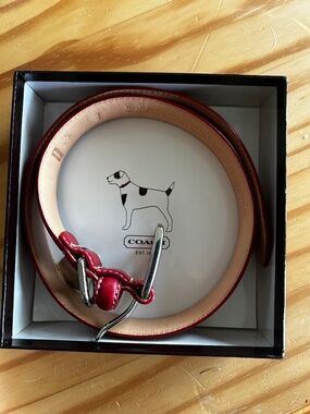 RED DOG COLLAR by COACH